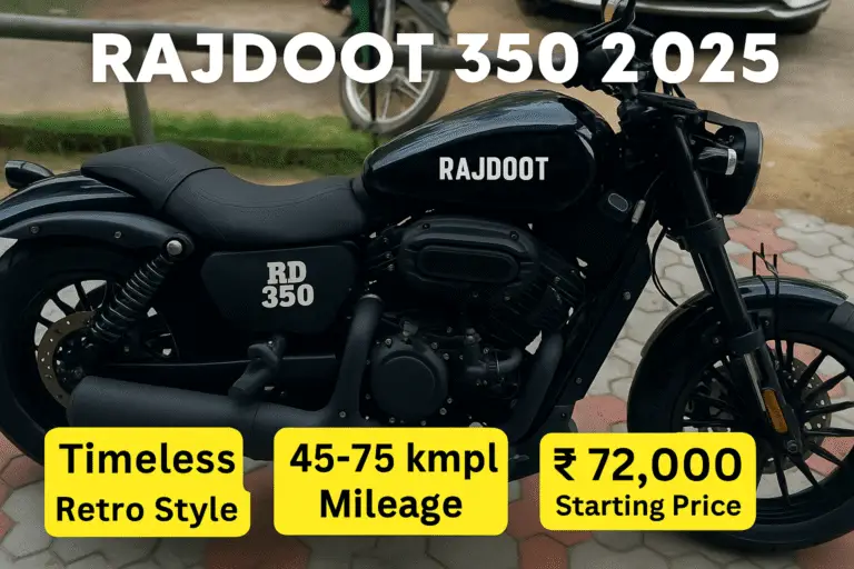 Rajdoot 350 2025 Launched – Mileage, Price, Features, and Complete Review