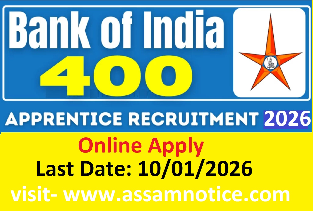 Bank of India Apprentice Recruitment 2026: Apply Online for 400 Apprentice Posts | Eligibility, Fee, Salary, Last Date