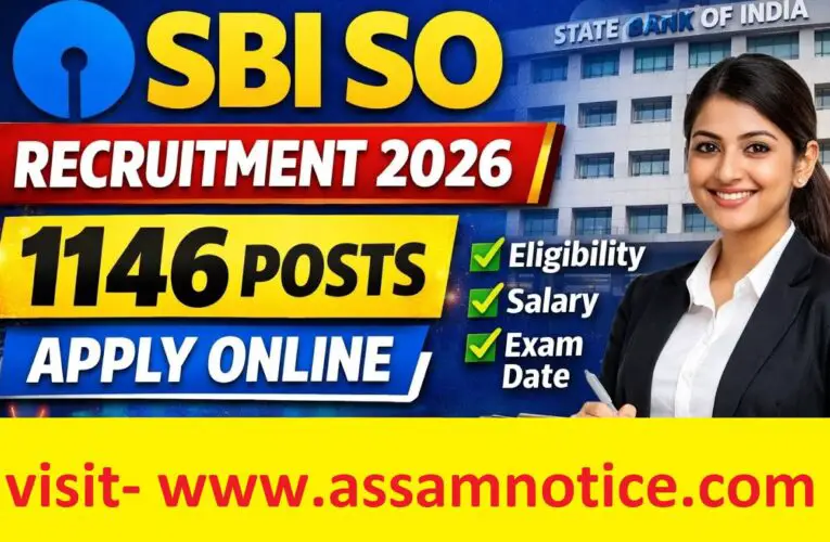 SBI Specialist Officer Recruitment 2026: Apply Online for 1146 SO Posts – Eligibility, Salary, Last Date & Full Details